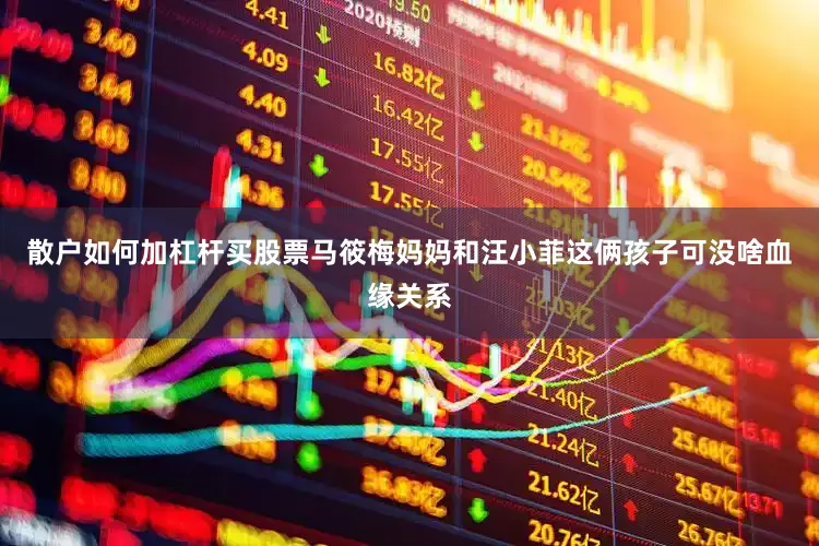 散户如何加杠杆买股票马筱梅妈妈和汪小菲这俩孩子可没啥血缘关系